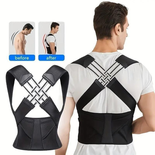 Adjustable Back Posture Corrector Belt – Relieves Pain & Slouching for Men & Women