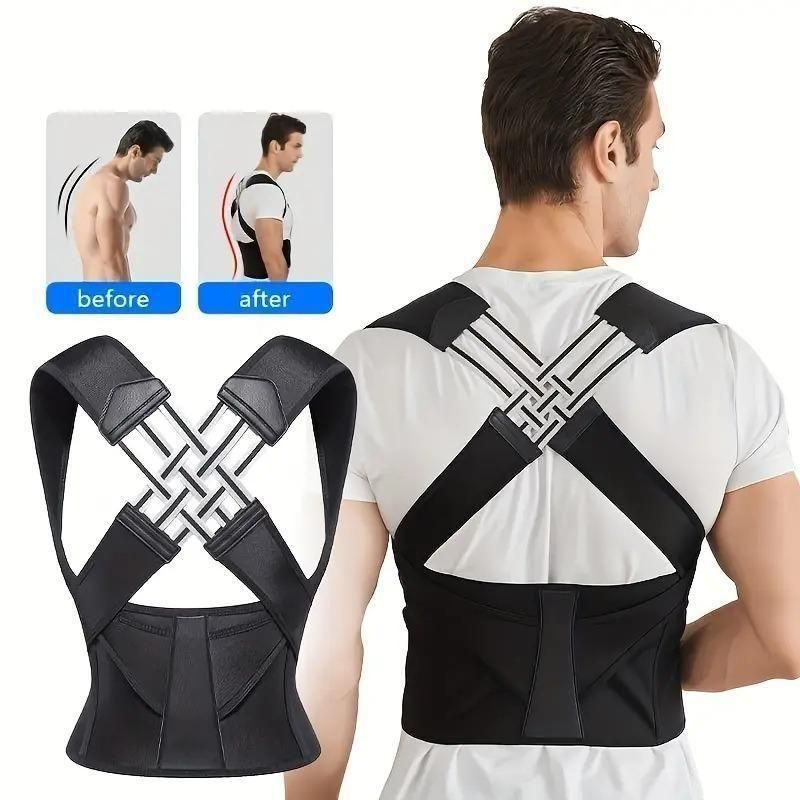 Adjustable Back Posture Corrector Belt – Relieves Pain & Slouching for Men & Women