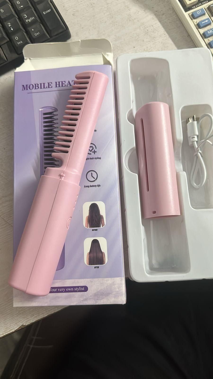 Meneflix™ Cordless Mini Hair Straightener – Portable, Rechargeable & Travel-Ready
